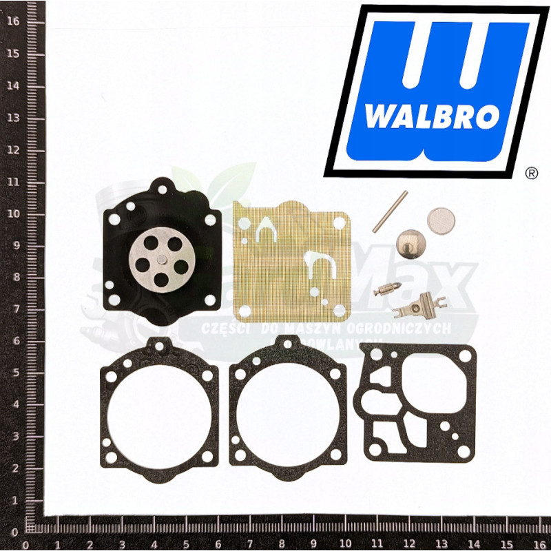 ZESTAW NAPRAWCZY GAŹNIKA HUSQVARNA K960 K970 372 WALBRO K10-RWJ ORYGINAŁ