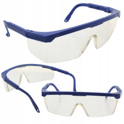 OKULARY OCHRONNE LUX BEZBARWNE REGULOWANE UNIWERSALNE