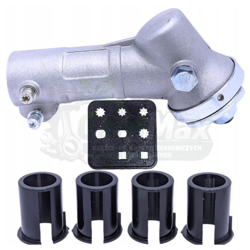 PRZEKŁADNIA KĄTOWA KOSY UNIWERSALNA 24-28 mm 4 TULEJE REDUKCYJNE + WZORNIK