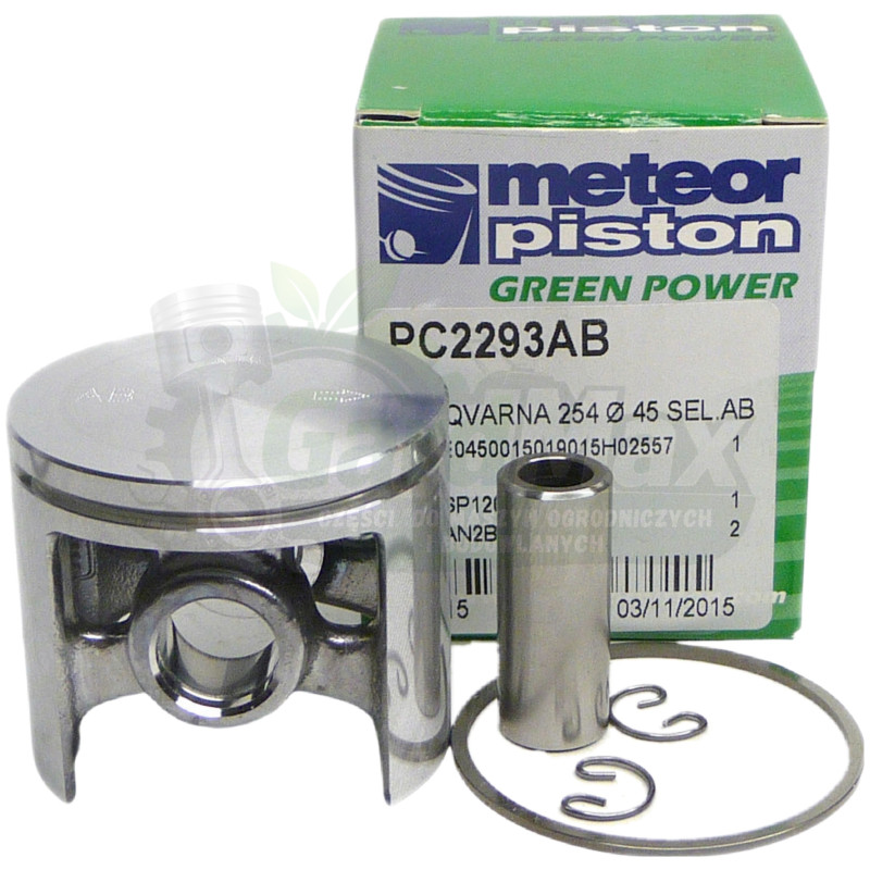 TŁOK KOMPLET HUSQVARNA 254 254XP ŚR. 45 mm SW. 12 mm METEOR PISTON