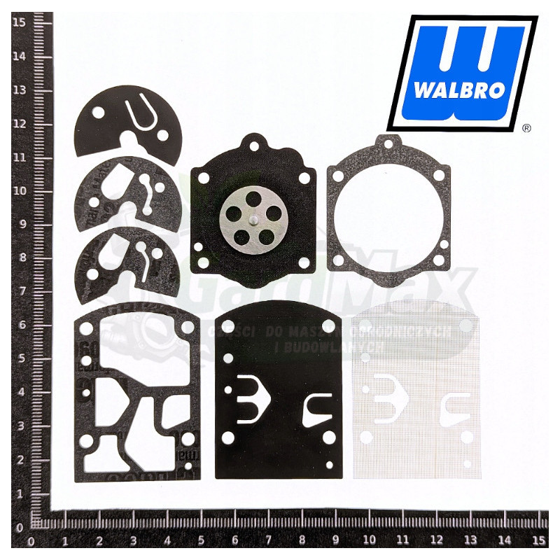 MEMBRANY GAŹNIKA DOLMAR HOMELITE BLACKDEVIL SOLO 210 WALBRO D10-WB ORYGINAŁ