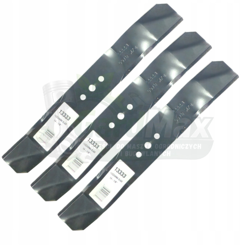 NOŻE KOSIARKA TRAKTOREK HUSQVARNA Rider11C Rider13 35,5cm MIELĄCE 3 szt