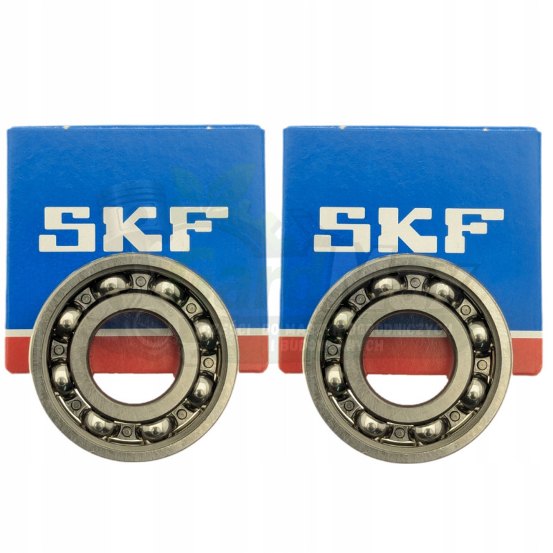 ZESTAW ŁOŻYSK WAŁU 12x32x10 mm HUSQVARNA PARTNER INNE 6201/C3 SKF