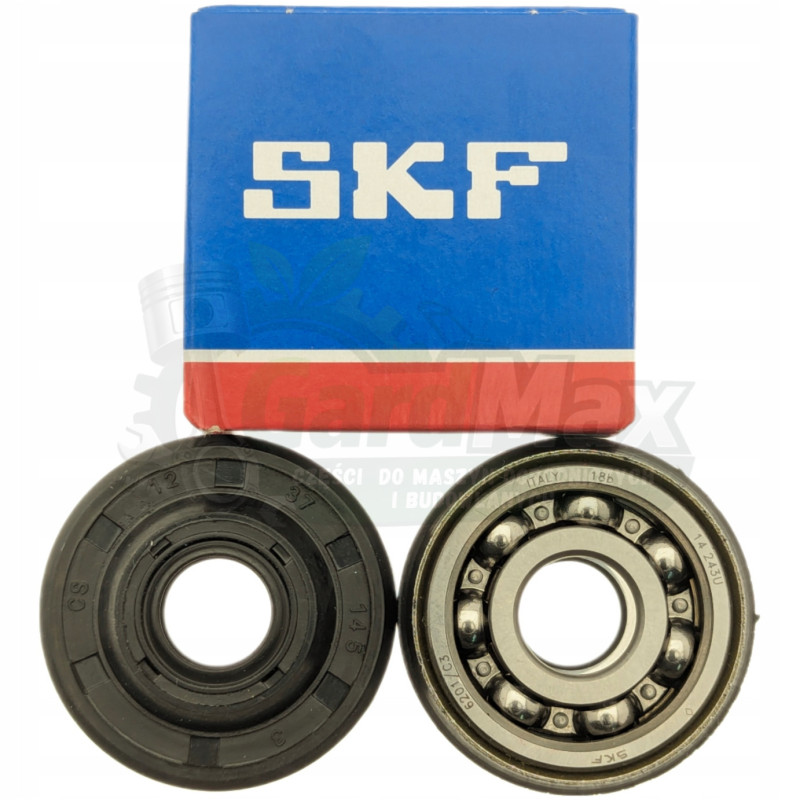 ZESTAW ŁOŻYSK WAŁU SKF Z USZCZELNIACZEM 12x32x10 mm HUSQVARNA 6201/C3 2szt