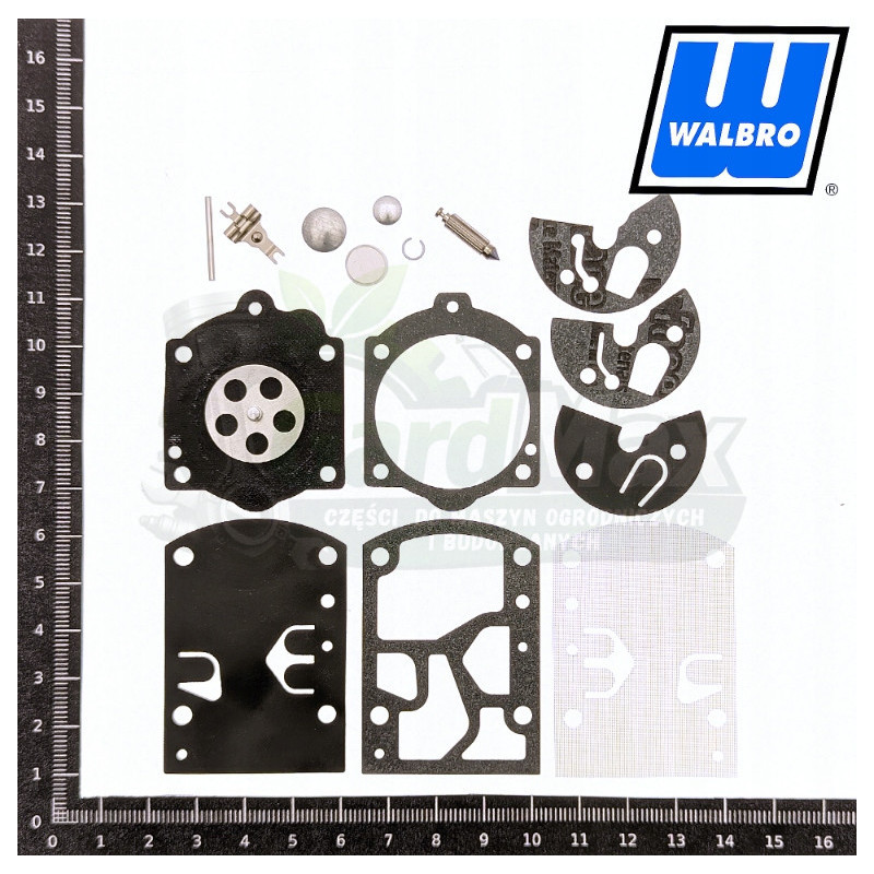 ZESTAW NAPRAWCZY GAŹNIKA HOMELITE 650 750 DOLMAR 166 WALBRO K10-WB ORYGINAŁ