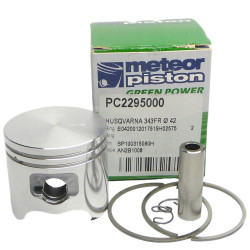 TŁOK KOMPLET HUSQVARNA 343 F/R/FR śr. 42 mm sw. 10 mm Meteor Piston