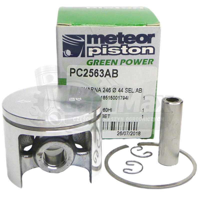 TŁOK KOMPLET HUSQVARNA 246 503730271 śr. 44 mm sw. 10 mm Meteor Piston