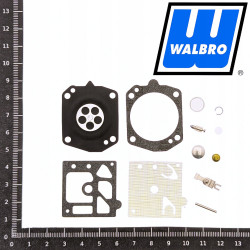 ZESTAW NAPRAWCZY GAŹNIKA HUSQVARNA JOHNDEERE DOLMAR WALBRO K22-HDA ORYGINAŁ