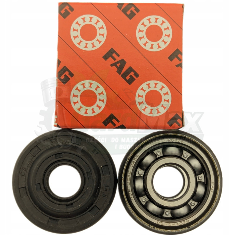 ZESTAW ŁOŻYSK WAŁU Z USZCZELNIACZEM 12x32x10 mm HUSQVARNA INNE 6201/C3