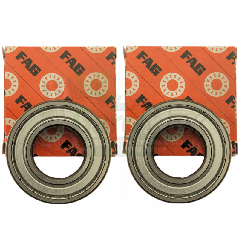 ZESTAW ŁOŻYSK WAŁU 25x52x15mm 6205 2Z ZZ FAG 2 SZTUKI