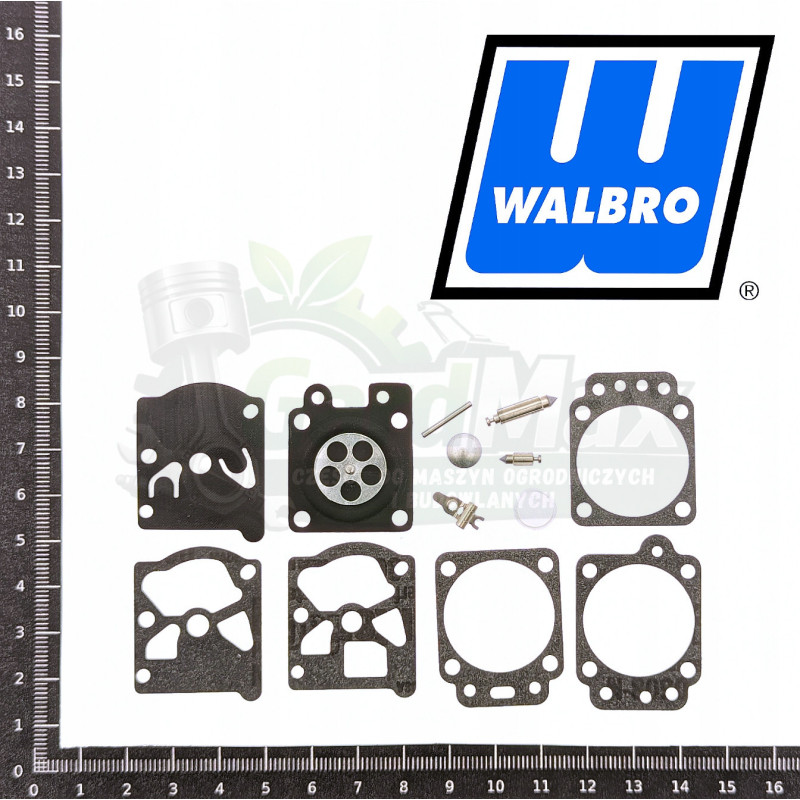 ZESTAW NAPRAWCZY GAŹNIKA ECHO CS450 OLEOMAC 937 941 WALBRO K27-WAT ORYGINAŁ