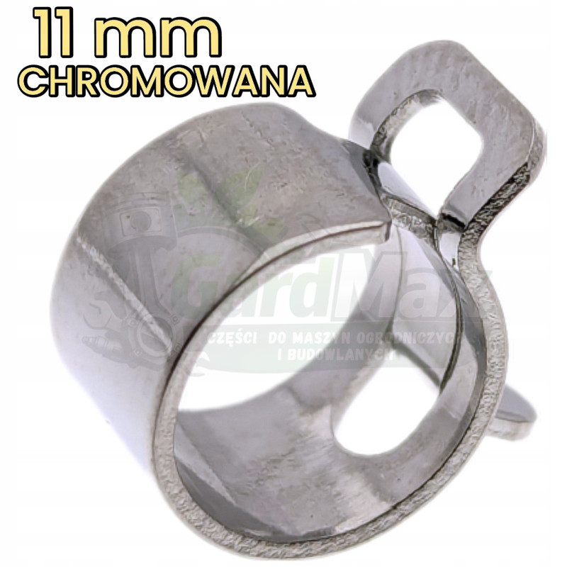 OPASKA ZACISKOWA CHROMOWANA 11 mm