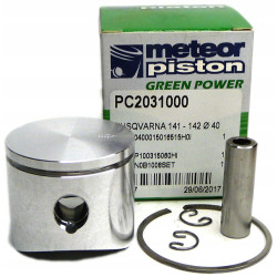 TŁOK KOMPLET HUSQVARNA 141 142 śr. 40 mm sw. 10 mm Meteor Piston