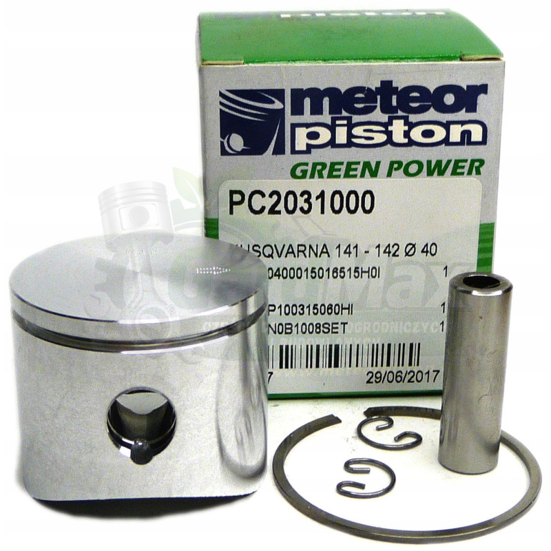 TŁOK KOMPLET HUSQVARNA 141 142 śr. 40 mm sw. 10 mm Meteor Piston