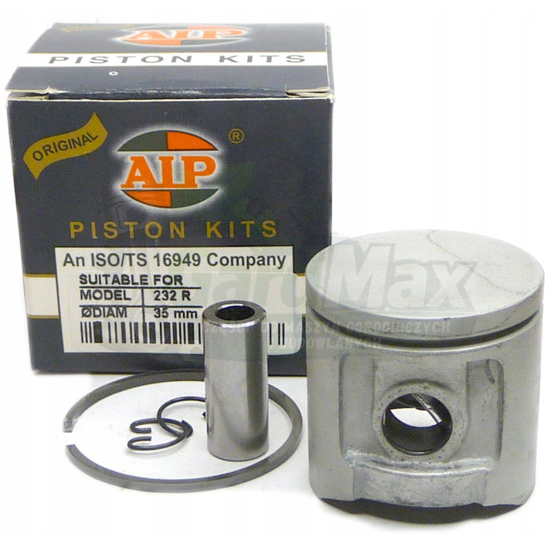 TŁOK KOMPLET 35mm HUSQVARNA 232R 502214302 SW 10mm AIP - NOWY ZESTAW