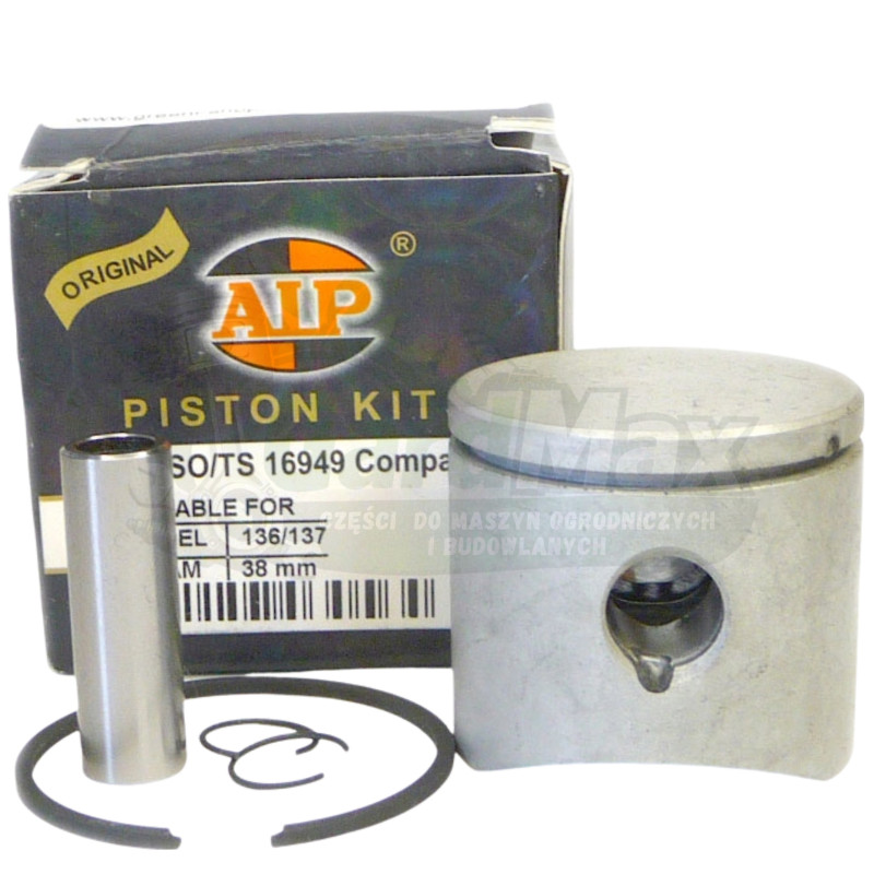 TŁOK KOMPLET 38mm HUSQVARNA 136 137 36 530069944 SW. 10mm AIP