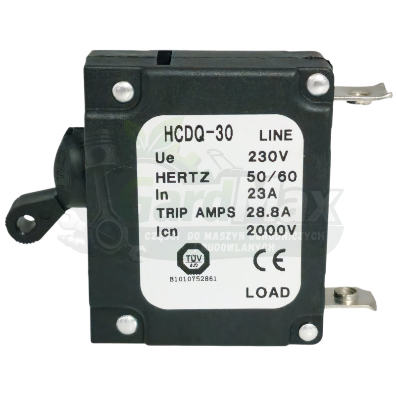 BEZPIECZNIK 23A DO AGREGATU PRĄDOTWÓRCZEGO 230V