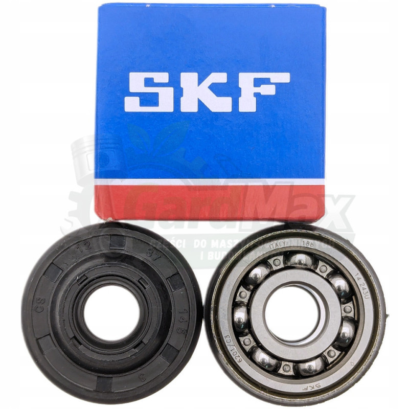 ŁOŻYSKO WAŁU 12x32x10 mm HUSQVARNA PARTNER INNE 6201/C3 + USZCZELNIACZ