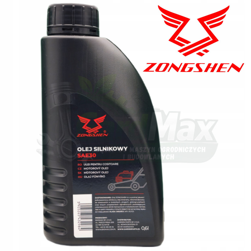 OLEJ SILNIKOWY 0,6L SAE 30 MINERALNY API SG/CD 4T ORYGINAŁ