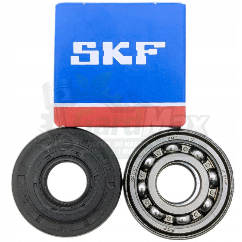 ŁOŻYSKO WAŁU 15x35x11 mm HUSQVARNA 340 345 350 6202/C3 + USZCZELNIACZ