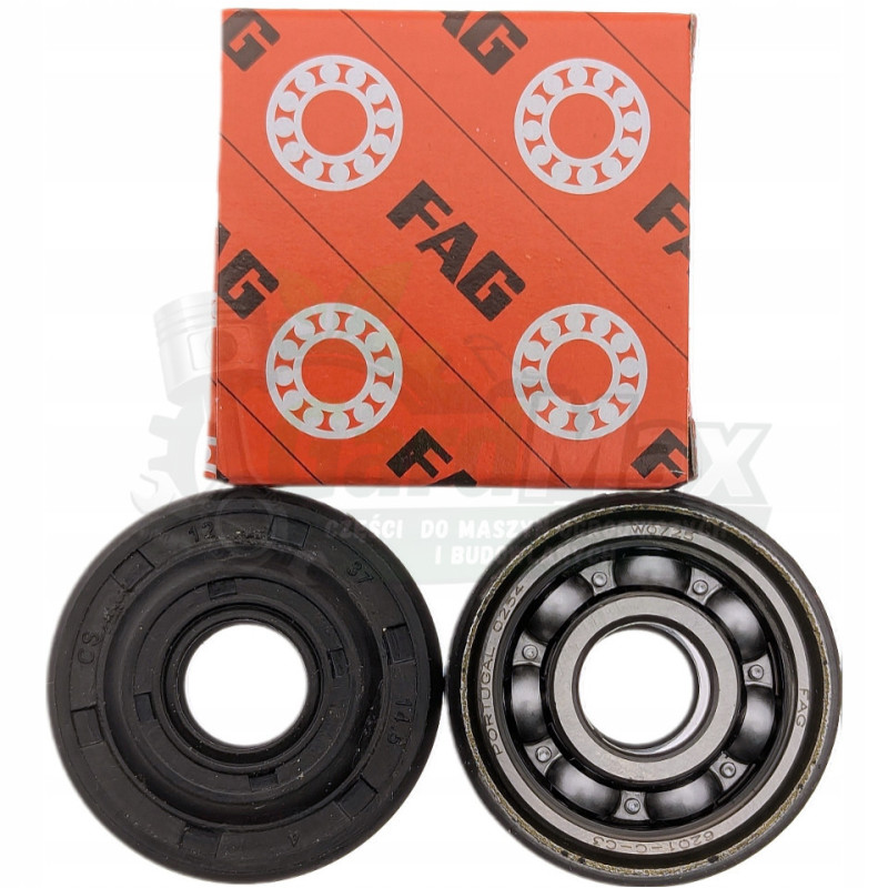 ŁOŻYSKO WAŁU 12x32x10 mm HUSQVARNA PARTNER INNE 6201/C3 + USZCZELNIACZ