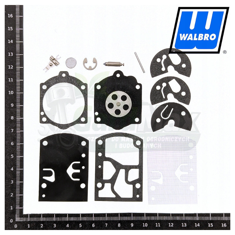 ZESTAW NAPRAWCZY GAŹNIKA DOLMAR 166 SOLO 210 WALBRO K11-WB ORYGINAŁ